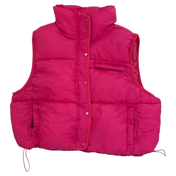 Simply Southern Bright Pink Packable Vest - Picture 2 of 13